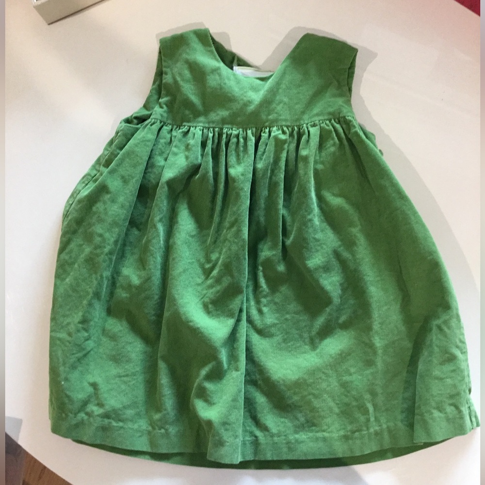 Green Girls' Sleeveless Dress